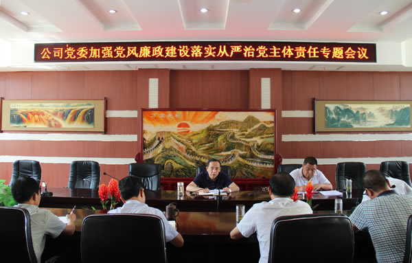 隴運(yùn)集團(tuán)公司黨委召開加強(qiáng)黨風(fēng)廉政建設(shè)，全面從嚴(yán)治黨落實(shí)主體責(zé)任專題會議
