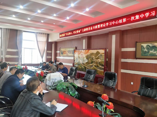 隴運集團公司召開“不忘初心、牢記使命”主題教育讀書班暨理論學習中心組第一次集中學習會議