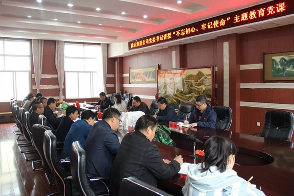 隴運(yùn)集團(tuán)公司召開“不忘初心、牢記使命”主題教育專題黨課